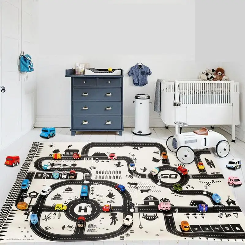 Newborn Baby Playing Mat Kids Boys Girls Crawling Blanket Cute Cartoon Traffic Park Map Mat Toys for Children Funny Game Carpet
Newborn Baby Playing Mat Kids Boys Girls Crawling Blanket Cute Cartoon Traffic Park Map Mat Toys for Children Funny Game Carpet