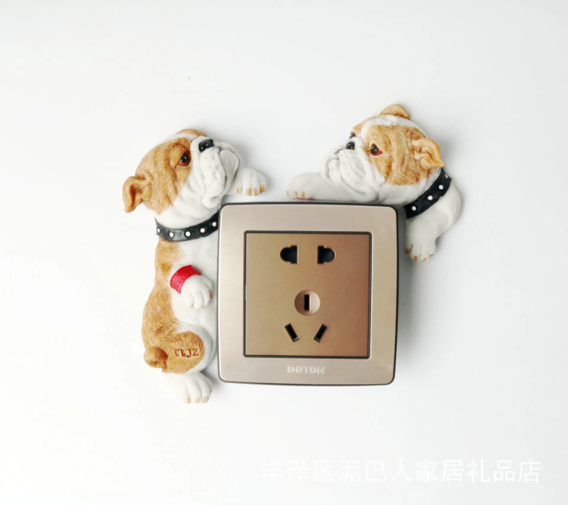 European Electric Socket British Bulldog Resin Home Protective Cover Creative Switch Wall Sticker Room Decoration
European Electric Socket British Bulldog Resin Home Protective Cover Creative Switch Wall Sticker Room Decoration
