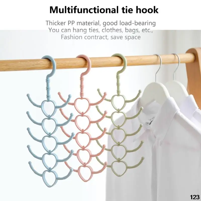 Coat Storage Rack Rotatable Double Hook 10-claw Scarf Hanger Multiple-purpose Hooks for Closet Strong Bearing Capacity
Coat Storage Rack Rotatable Double Hook 10-claw Scarf Hanger Multiple-purpose Hooks for Closet Strong Bearing Capacity
