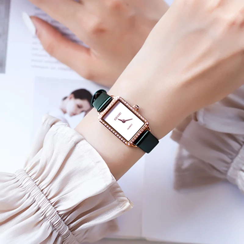 Часы наручные GUOU женские с квадратным циферблатом, простые Кварцевые водонепроницаемые с кожаным ремешком, в стиле ретро
Часы наручные GUOU женские с квадратным циферблатом, простые Кварцевые водонепроницаемые с кожаным ремешком, в стиле ретро