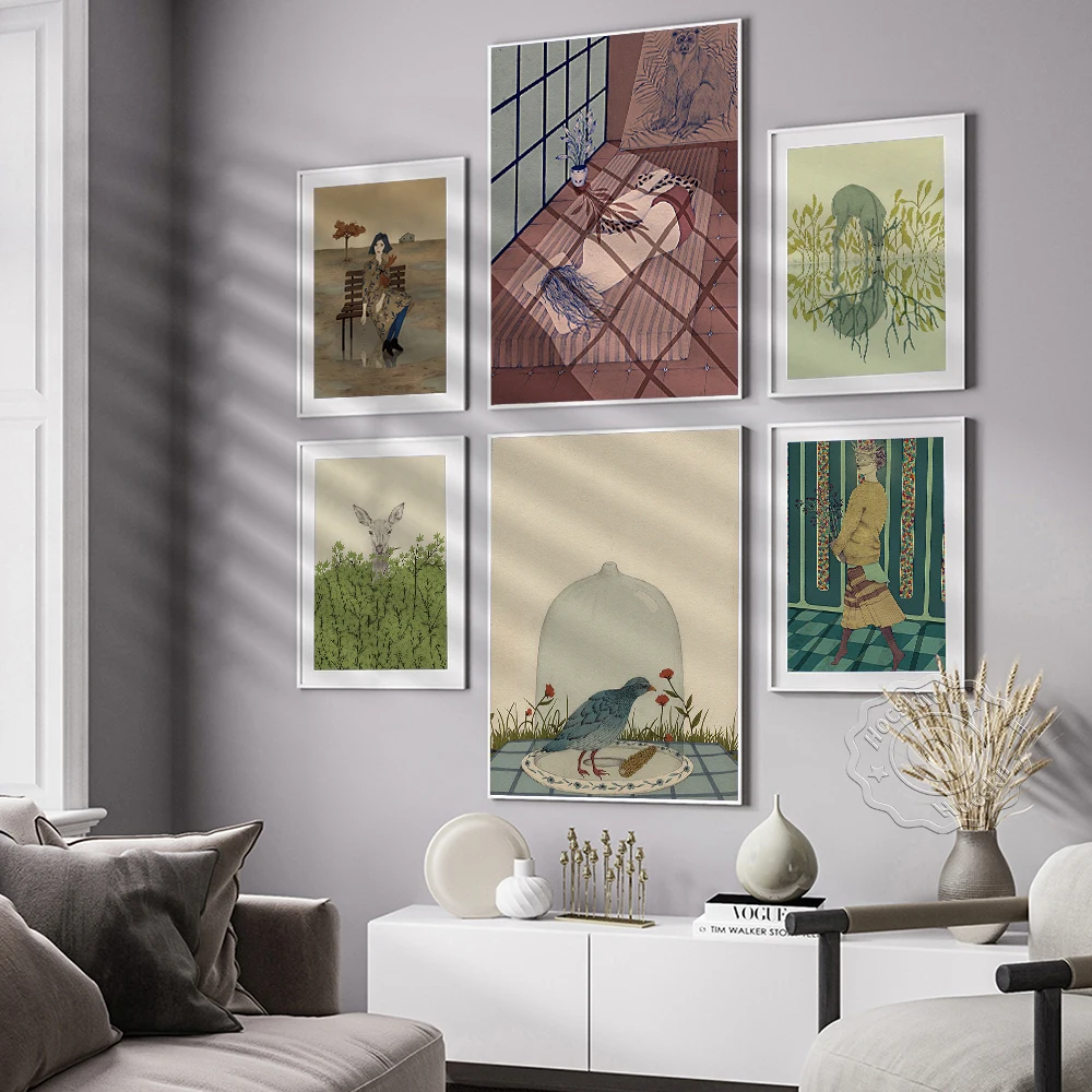 Daniela Gallego Dreamy Illustrations Posters, Human Experiences Fantastical Images Wall Stickers, Animal Nature Human Home Decor
Daniela Gallego Dreamy Illustrations Posters, Human Experiences Fantastical Images Wall Stickers, Animal Nature Human Home Decor