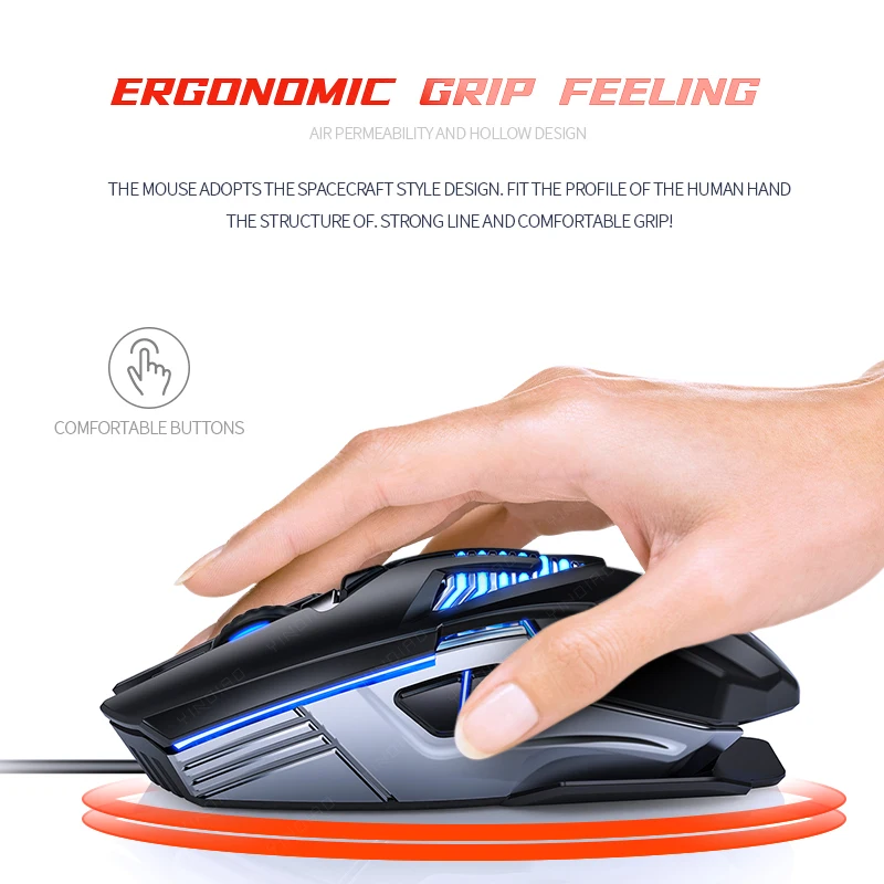 Professional Competitive Game Mouse 3200DPI 6d Electroplating Metal Light Effect Macro Programming USB Wired Mouse
Professional Competitive Game Mouse 3200DPI 6d Electroplating Metal Light Effect Macro Programming USB Wired Mouse