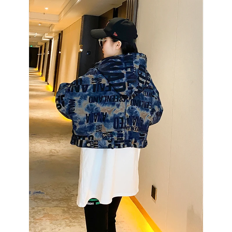 2021 Spring Autumn Hooded Short Camouflage Washed Denim Jacket Women New Versatile Personality Small Denim Jacket Fashion
2021 Spring Autumn Hooded Short Camouflage Washed Denim Jacket Women New Versatile Personality Small Denim Jacket Fashion
