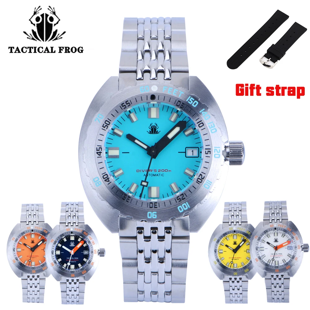 Tactical Frog New Brand Men's Automatic Watches Sub 300T Mechanical NH35 Movement Sapphire Crystal Luxury Transparent Case Watch
Tactical Frog New Brand Men's Automatic Watches Sub 300T Mechanical NH35 Movement Sapphire Crystal Luxury Transparent Case Watch