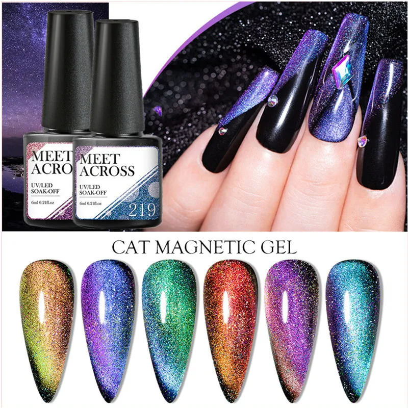 Meet Across 6ml Flowing Cat Magnetic Gel Polish Semi Permanent Glitter Magnetic Nail Gel Soak Off UV Gel Nail Art Gel Varnish
Meet Across 6ml Flowing Cat Magnetic Gel Polish Semi Permanent Glitter Magnetic Nail Gel Soak Off UV Gel Nail Art Gel Varnish