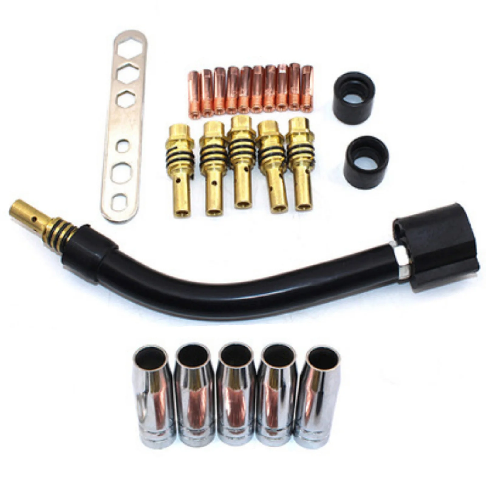 24pcs Carbon Dioxide Gas Shielded Welding Machine Accessories Welding Gun Protection Nozzle and Connecting Rod Elbow
24pcs Carbon Dioxide Gas Shielded Welding Machine Accessories Welding Gun Protection Nozzle and Connecting Rod Elbow