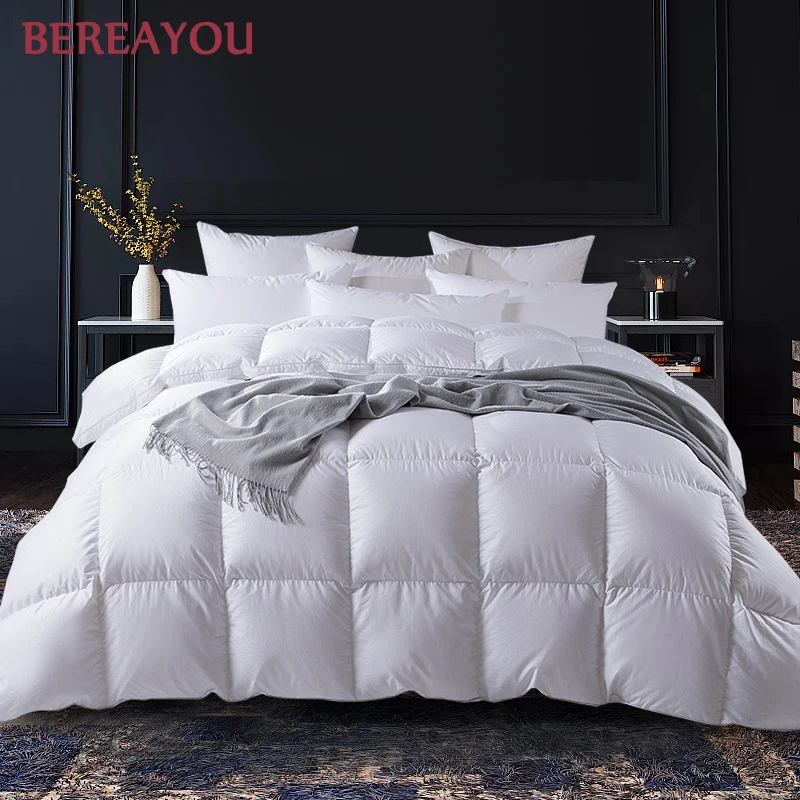 Hotel Quilts White Cotton Duvets Goose Down Comforter Queen King Size Quilt Blanket Winter Warm Comforter edredones acolchados
Hotel Quilts White Cotton Duvets Goose Down Comforter Queen King Size Quilt Blanket Winter Warm Comforter edredones acolchados
