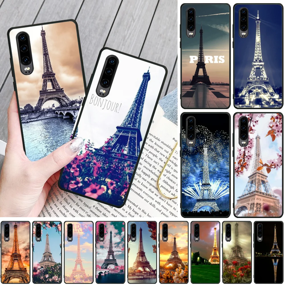 Reayou Эйфелева башня Париж Любовь Розовый чехол для телефона Huawei P910 lite P20 pro P30 Psmart mate