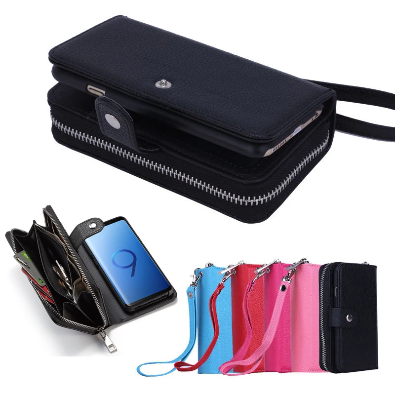 Multifunction For iPhone 11 12 6 7 8 Plus / XR XS Max PU Leather Zipper Wristlet Cash Clutch Wallet Cases Card pocke 2 in1 Cover
Multifunction For iPhone 11 12 6 7 8 Plus / XR XS Max PU Leather Zipper Wristlet Cash Clutch Wallet Cases Card pocke 2 in1 Cover