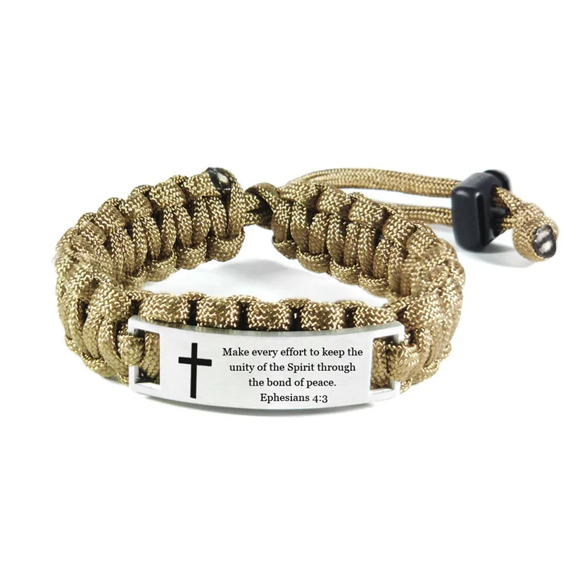 AZIZ BEKKAOUI Man Jewelry ID Bracelets Cross Braided Bracelet Stainless Steel Outdoor Umbrella Rope Curved Adjustable Bracelet
AZIZ BEKKAOUI Man Jewelry ID Bracelets Cross Braided Bracelet Stainless Steel Outdoor Umbrella Rope Curved Adjustable Bracelet