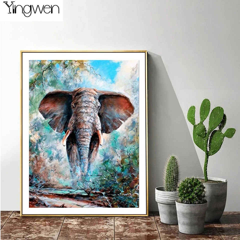 NEW 5D DIY Diamond Painting Watercolor Jungle Elephant Full Square Round Diamond Embroidery Animal Mosaic Picture Art Home Decor
NEW 5D DIY Diamond Painting Watercolor Jungle Elephant Full Square Round Diamond Embroidery Animal Mosaic Picture Art Home Decor