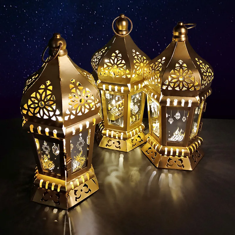 2021 Ramadan Lanterns Lamp LED Eid Mubarak Decor Lights Ramadan Kareem Decoration for Home Muslim Islam Festival Party Supplies
2021 Ramadan Lanterns Lamp LED Eid Mubarak Decor Lights Ramadan Kareem Decoration for Home Muslim Islam Festival Party Supplies