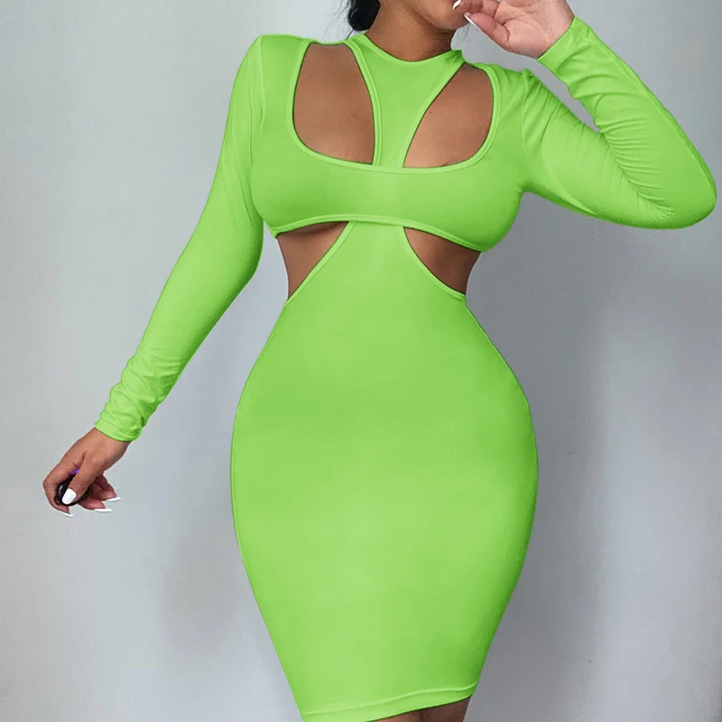 CHRONSTYLE Hollow Out Sexy Women Dress Party Club Streetwear 2021 Long Sleeve Front Criss-cross Slim Mini Dress Female Vestidos
CHRONSTYLE Hollow Out Sexy Women Dress Party Club Streetwear 2021 Long Sleeve Front Criss-cross Slim Mini Dress Female Vestidos