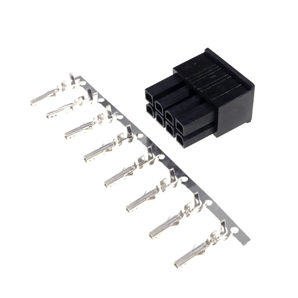 50 Pcs 8 Position 8 Pin 4.20 mm Male Housing ATX CPU 8P PCI-E Power Connector Shell + 400 pcs Contact Terminal Pins
50 Pcs 8 Position 8 Pin 4.20 mm Male Housing ATX CPU 8P PCI-E Power Connector Shell + 400 pcs Contact Terminal Pins