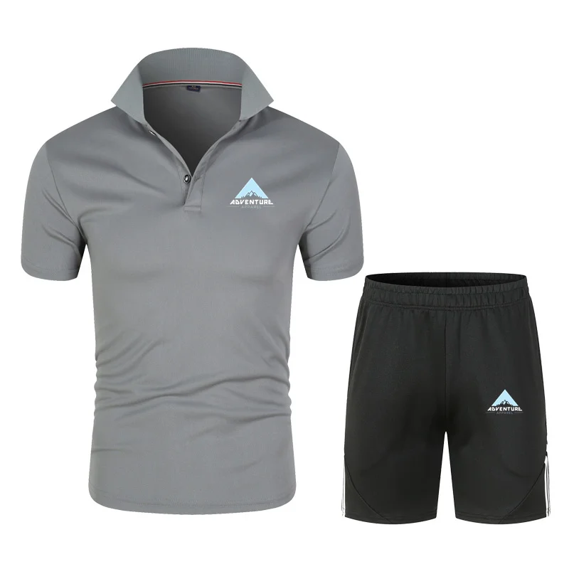 Summer 2-Piece Polo Phirt Men's Short SleevePolo Shorts Set Men's Solid Color Breathable Shorts Set Fitness Sportswear Set Men
Summer 2-Piece Polo Phirt Men's Short SleevePolo Shorts Set Men's Solid Color Breathable Shorts Set Fitness Sportswear Set Men