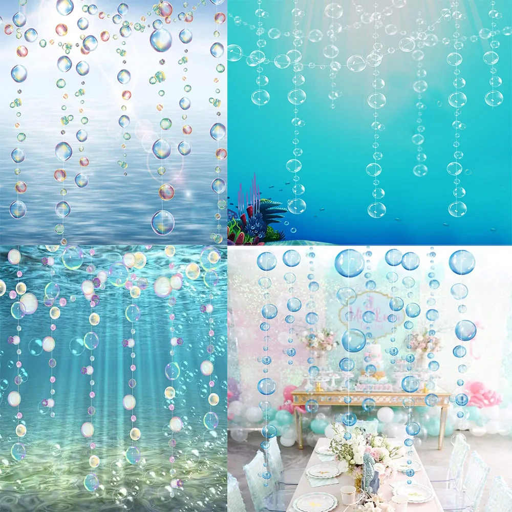 2Pcs PVC Colorful Blue Circle Bubbles Garlands for Birthday Party Decor Rainbow Transparent Bubble Garlands Summer Home Banner
2Pcs PVC Colorful Blue Circle Bubbles Garlands for Birthday Party Decor Rainbow Transparent Bubble Garlands Summer Home Banner