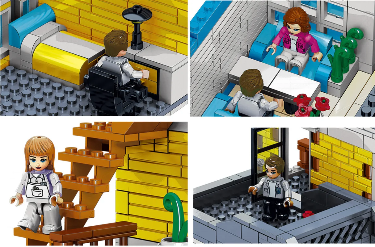 QL0935 City Buildings Tavern House Villa Architecture Building Blocks City Street View Corner Shop Bricks Educational Kids Toys
QL0935 City Buildings Tavern House Villa Architecture Building Blocks City Street View Corner Shop Bricks Educational Kids Toys
