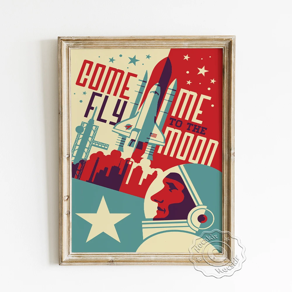 Come Me Fly To The Moon Vector Pattern Poster, Houston Texas Vintage Art Prints, Space City AstronautCartoon Portrait Home Decor
Come Me Fly To The Moon Vector Pattern Poster, Houston Texas Vintage Art Prints, Space City AstronautCartoon Portrait Home Decor