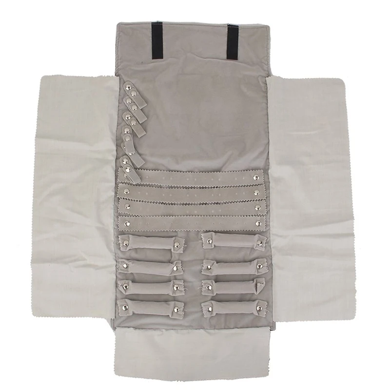 Luxury Velvet Jewellery Roll Ring Earrings Bracelet Display Organizer Pouch Grey
Luxury Velvet Jewellery Roll Ring Earrings Bracelet Display Organizer Pouch Grey