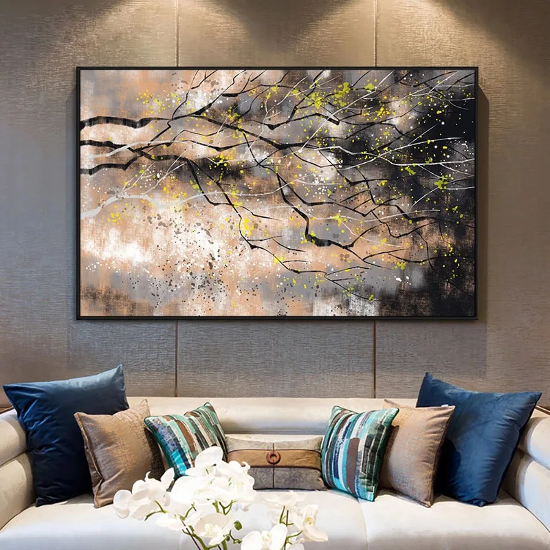 100% Hand Painted Oil Painting Hand Made Abstract Brown Black Branch On Canvas Painting Wall Art For Living Room Decor No Frame
100% Hand Painted Oil Painting Hand Made Abstract Brown Black Branch On Canvas Painting Wall Art For Living Room Decor No Frame