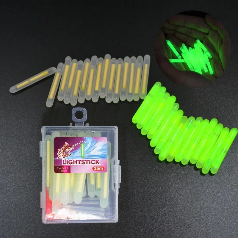 20pcs/lot 4.5*39mm Glowing Fluorescent Fishing Light Visibility 30M Luminous Float Night Fishing Float For Carp lightstick
20pcs/lot 4.5*39mm Glowing Fluorescent Fishing Light Visibility 30M Luminous Float Night Fishing Float For Carp lightstick