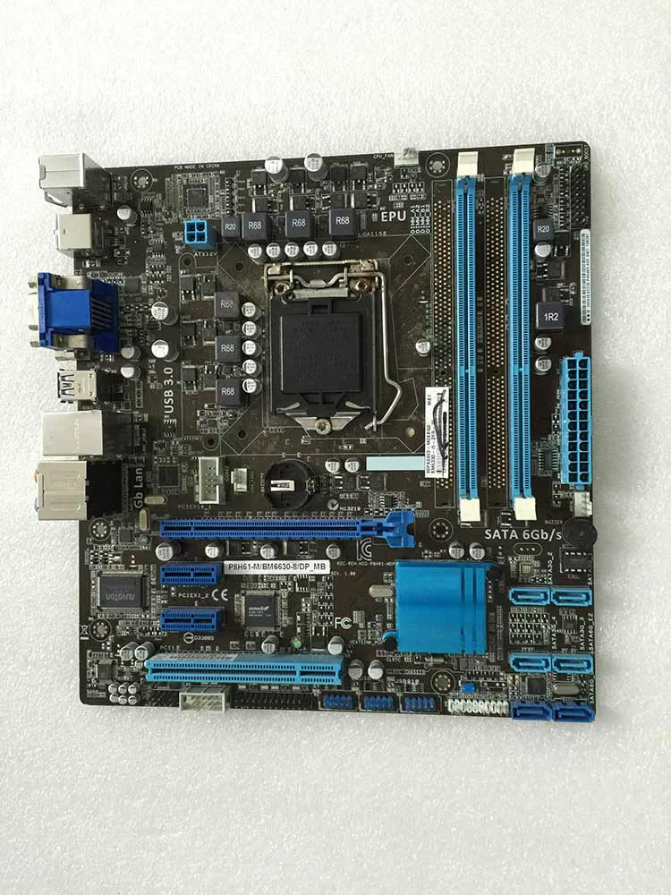 Материнская плата ASUS P8H61-M/BM6630-8/DP_MB, разъем LGA 1155, Intel H61, для настольного ПК, 16 ГБ, PCI-E X16, USB2.0, DVI Core, i3, i5, i7
Материнская плата ASUS P8H61-M/BM6630-8/DP_MB, разъем LGA 1155, Intel H61, для настольного ПК, 16 ГБ, PCI-E X16, USB2.0, DVI Core, i3, i5, i7