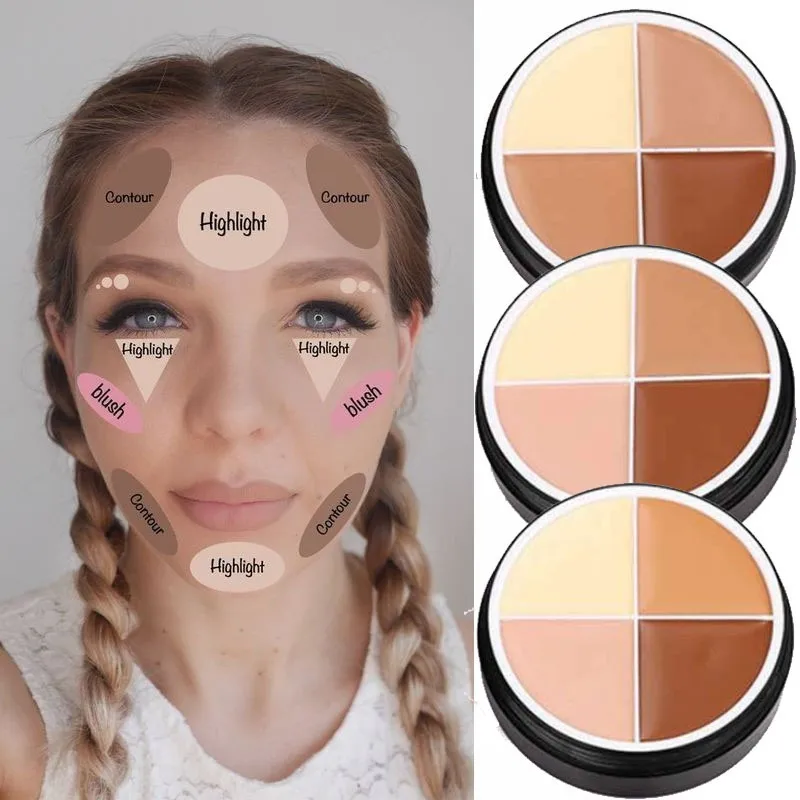 4-Color Face Concealer Long Lasting Waterproof Makeup Primer Oil Control Cream Primer Palette Feminine Face Retouching Cosmetics
4-Color Face Concealer Long Lasting Waterproof Makeup Primer Oil Control Cream Primer Palette Feminine Face Retouching Cosmetics