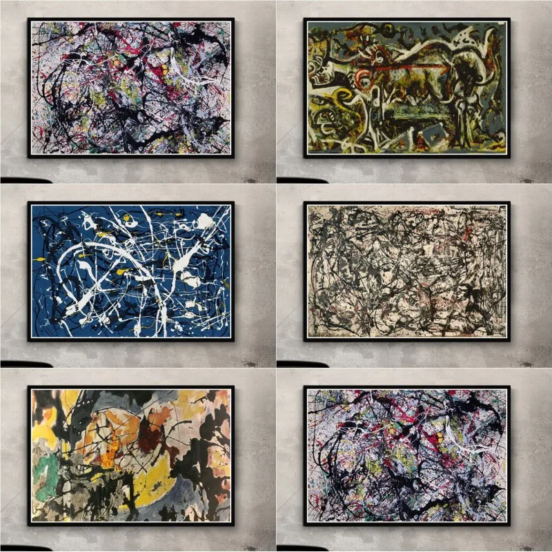 Jackson Pollock Abstract Art Posters And Prints Canvas Painting Pictures On The Wall Vintage Poster Decorative Home Decor Plakat
Jackson Pollock Abstract Art Posters And Prints Canvas Painting Pictures On The Wall Vintage Poster Decorative Home Decor Plakat