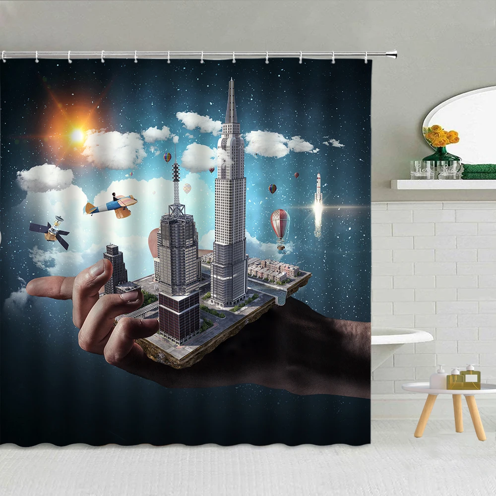 Castle Forest Landscape Creative Pattern Shower Curtain Architecture Earth Tree Sea Bathroom Decor Shrinking Scenery Curtains
Castle Forest Landscape Creative Pattern Shower Curtain Architecture Earth Tree Sea Bathroom Decor Shrinking Scenery Curtains