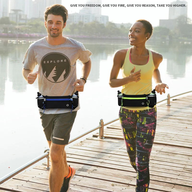 Newly Running Belt with Water Bottle Holder Zip Pockets Waist Bag for Camping Hiking 
Newly Running Belt with Water Bottle Holder Zip Pockets Waist Bag for Camping Hiking