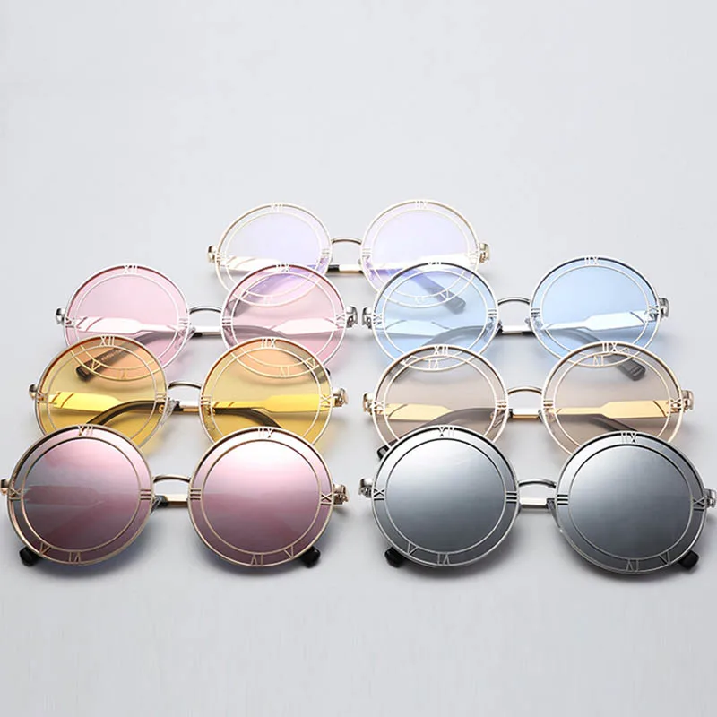 Q Round Style Men Shades Plat Mirror Women Sunglasses Oculos De Sol Eyewear Accessories Metal Frame Roman Numeral UV400
Q Round Style Men Shades Plat Mirror Women Sunglasses Oculos De Sol Eyewear Accessories Metal Frame Roman Numeral UV400