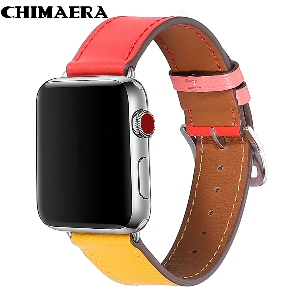 CHIMAERA Women Leather Band for Apple Watch Series 5 4/3/2/1 Bracelet 42 mm 38 mm 44mm Strap For iwatch 4 Band leather loop
CHIMAERA Women Leather Band for Apple Watch Series 5 4/3/2/1 Bracelet 42 mm 38 mm 44mm Strap For iwatch 4 Band leather loop