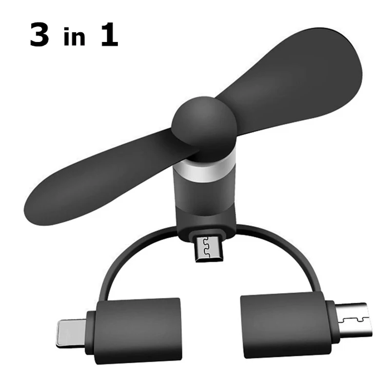 3 IN 1 Travel Portable Cell Phone Mini Fan Cooling Cooler for Android Type-c Micro USB C For IPad IPhone 5 6 6S 7 Plus 8 X XS
3 IN 1 Travel Portable Cell Phone Mini Fan Cooling Cooler for Android Type-c Micro USB C For IPad IPhone 5 6 6S 7 Plus 8 X XS