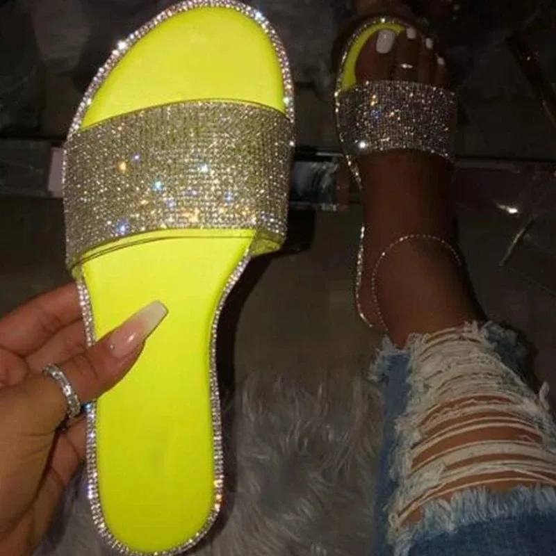 Fashion Gold Crystal Women Sandals Ladies Summer Shoes Comfortable Toe Ankle Hollow Sandals Black Flat Sandals Sandalias zapatos
Fashion Gold Crystal Women Sandals Ladies Summer Shoes Comfortable Toe Ankle Hollow Sandals Black Flat Sandals Sandalias zapatos