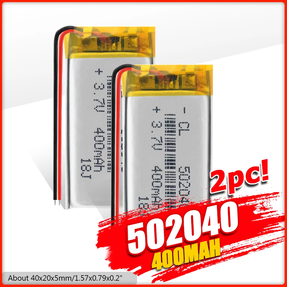 1/2/4 шт 3,7 V 502040 400mAh литий-ионный аккумулятор 400mAh литий-полимерный аккумулятор для Mp3 Mp4 Gps вождения рекордер игрушка
1/2/4 шт 3,7 V 502040 400mAh литий-ионный аккумулятор 400mAh литий-полимерный аккумулятор для Mp3 Mp4 Gps вождения рекордер игрушка