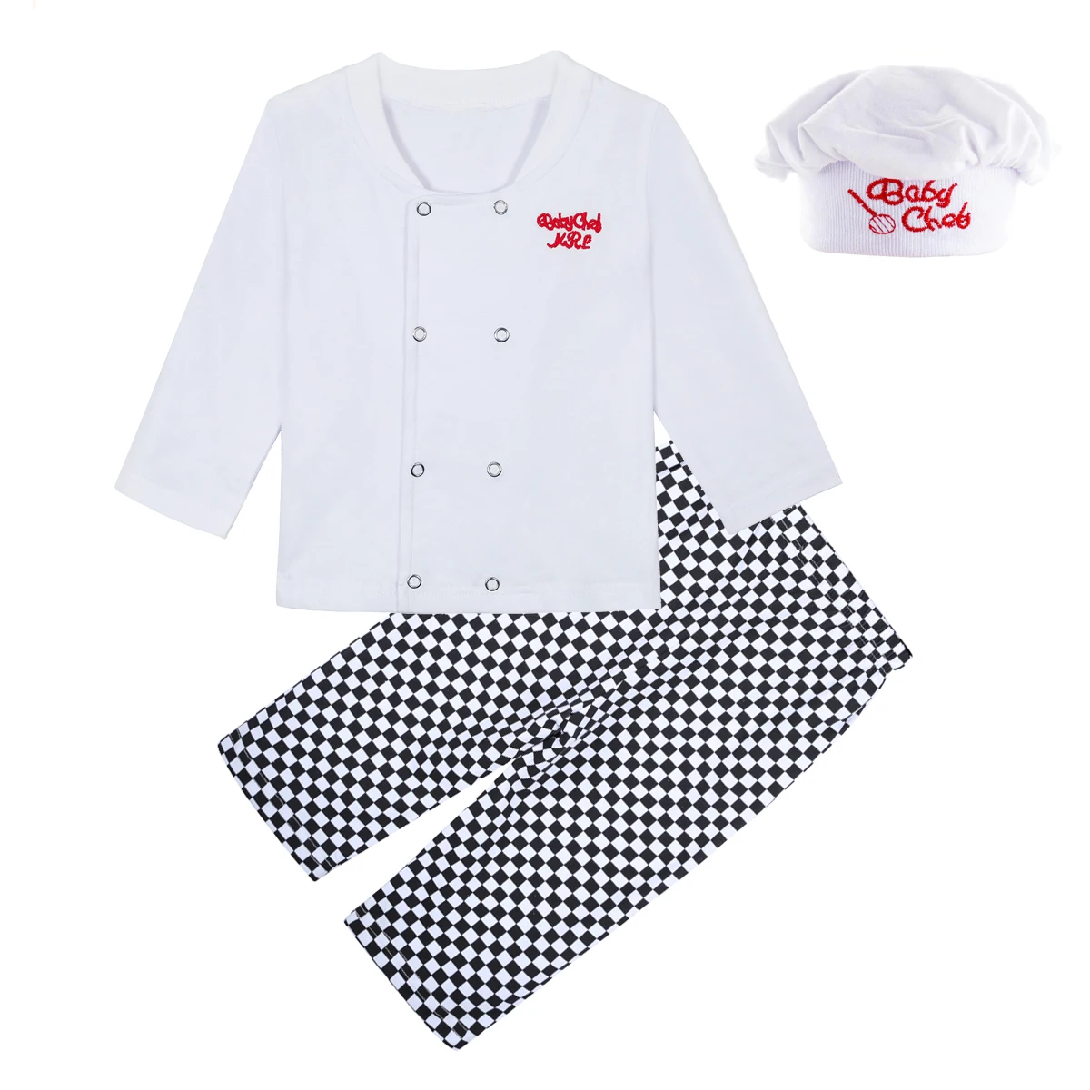 Baby Toddler Carnival Outfits Chef Cosplay Costume Boys Girls Party Dress Up Infant Funny Cook Clothing Set with Hat
Baby Toddler Carnival Outfits Chef Cosplay Costume Boys Girls Party Dress Up Infant Funny Cook Clothing Set with Hat