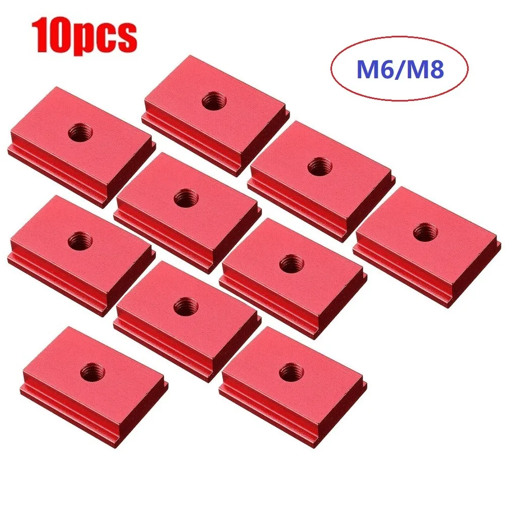 10pcs M6/M8 T Track T-Slot Slider Miter Aluminium Alloy For Woodworking Jig Tool Screw Slot Fastener Fast Shipping
10pcs M6/M8 T Track T-Slot Slider Miter Aluminium Alloy For Woodworking Jig Tool Screw Slot Fastener Fast Shipping