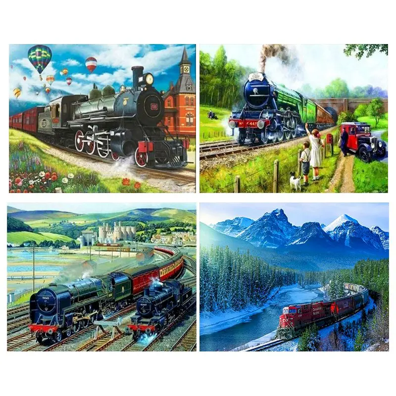 GATYZTORY Frame DIY Painting By Numbers Kit train Landscape Paint By Numbers For Adults Handpainted decor Art
GATYZTORY Frame DIY Painting By Numbers Kit train Landscape Paint By Numbers For Adults Handpainted decor Art