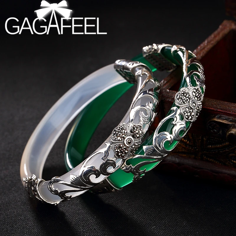 Женский браслет GAGAFEEL из стерлингового серебра 925 пробы, инкрустированный халцедоном из четырехлистного клевера, марказита
Женский браслет GAGAFEEL из стерлингового серебра 925 пробы, инкрустированный халцедоном из четырехлистного клевера, марказита