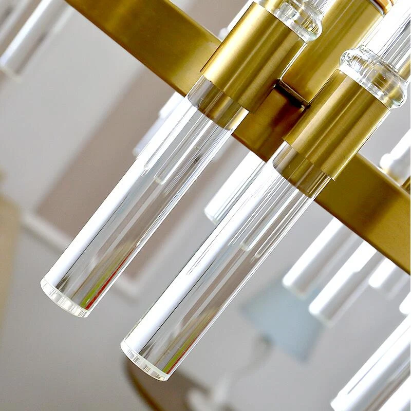 Living room crystal chandelier modern luxury round LED crystal lamp creative American restaurant light
Living room crystal chandelier modern luxury round LED crystal lamp creative American restaurant light