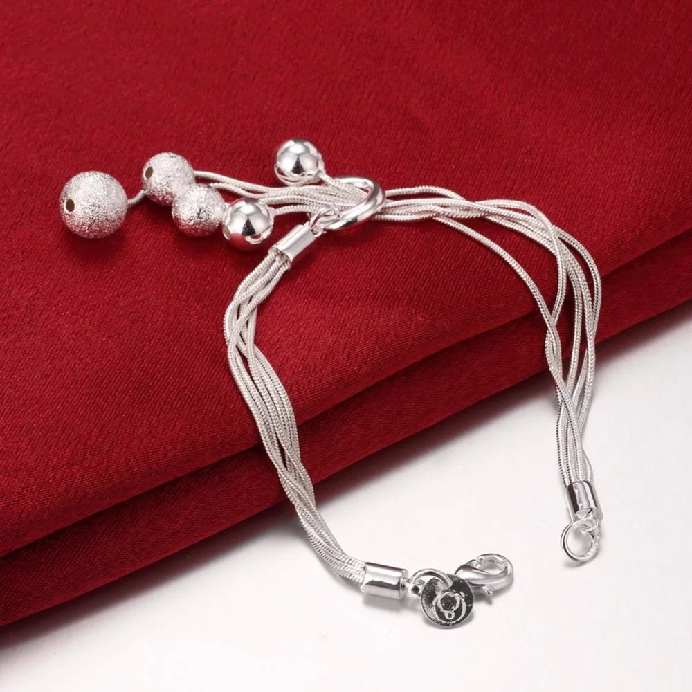 High-quality 925 Sterling Silver Five-wire Beads Necklace Bracelet Earring New Ladies Wedding Jewelry Party Gift Three-piece Set
High-quality 925 Sterling Silver Five-wire Beads Necklace Bracelet Earring New Ladies Wedding Jewelry Party Gift Three-piece Set