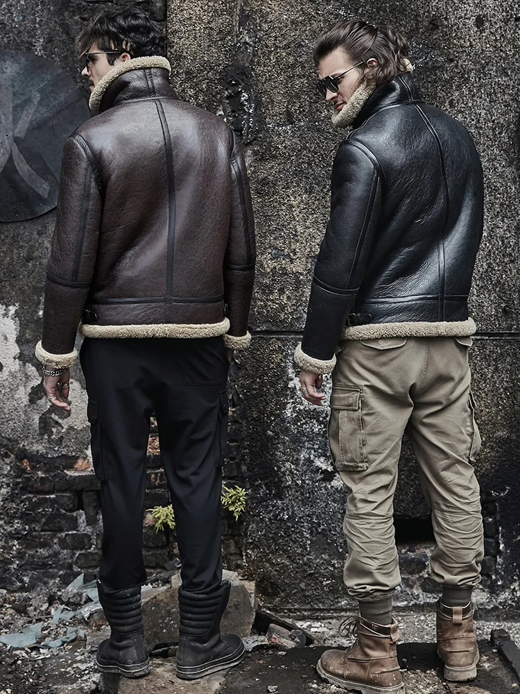 original Winter new ecology thickened b3 sheep fur integrated genuine leather coat men's short air uniform locomotive fur coat
original Winter new ecology thickened b3 sheep fur integrated genuine leather coat men's short air uniform locomotive fur coat