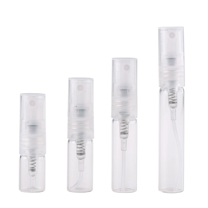 100Pieces/Lot 2ML Mini Perfume Bottle with Spray Transparent Glass bottles Portable empty cosmetic container For Travel parfum
100Pieces/Lot 2ML Mini Perfume Bottle with Spray Transparent Glass bottles Portable empty cosmetic container For Travel parfum