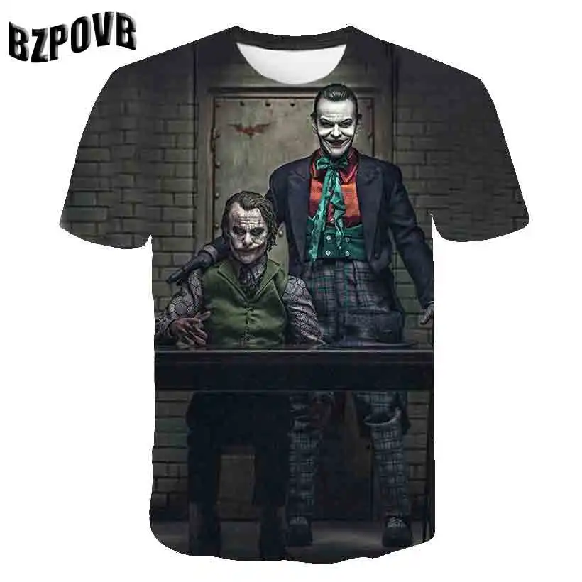 2021 New Clown T-shirt boys Clown Face Tops Funny Clown Shirt Round Neck Fashion Streetwear 3D Clown Short Sleeve Sleeve Style
2021 New Clown T-shirt boys Clown Face Tops Funny Clown Shirt Round Neck Fashion Streetwear 3D Clown Short Sleeve Sleeve Style