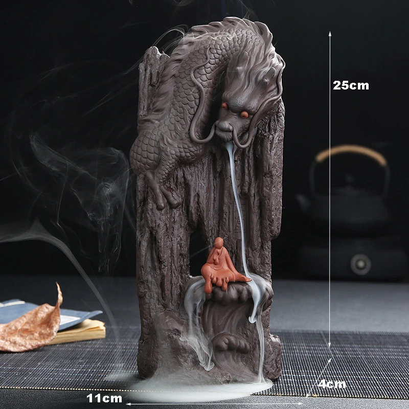 Waterfall Backflow Incense Zen Quiet Thinking Relax Space Decorative Ornament China Dragon Monk Lucky Fengshui Censer ZEN TeaPet
Waterfall Backflow Incense Zen Quiet Thinking Relax Space Decorative Ornament China Dragon Monk Lucky Fengshui Censer ZEN TeaPet