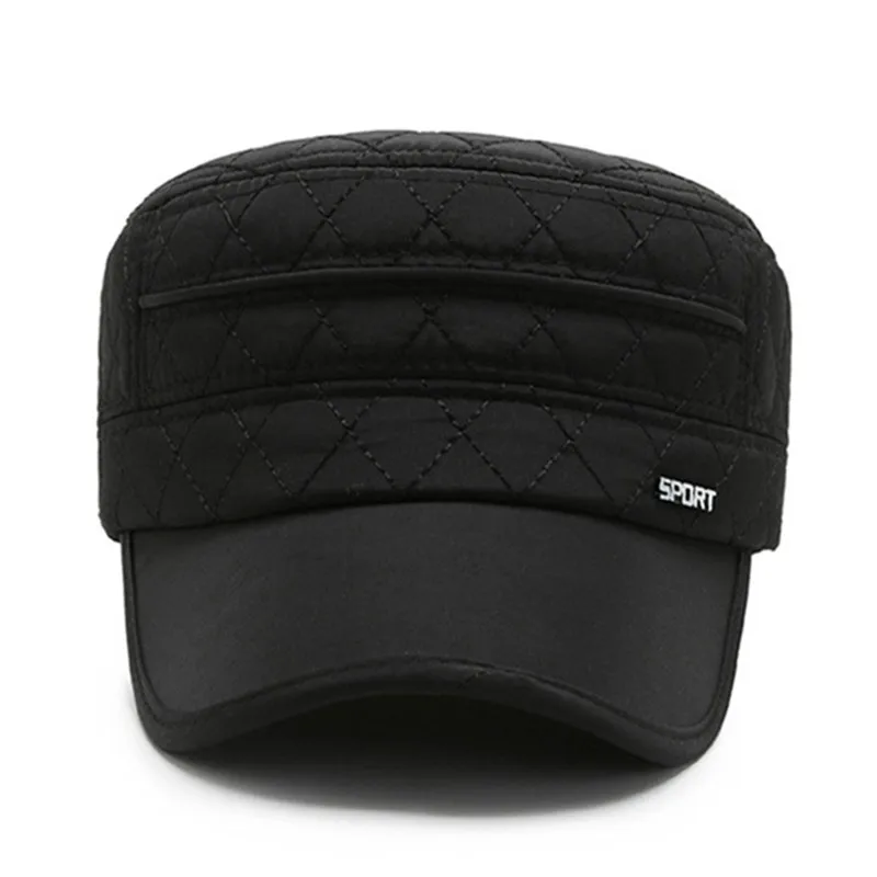 Warm thick army Military Hats for men new men's flat cap winter earmuffs cap Chapeau chaud adjustable brand caps simple dad hat
Warm thick army Military Hats for men new men's flat cap winter earmuffs cap Chapeau chaud adjustable brand caps simple dad hat