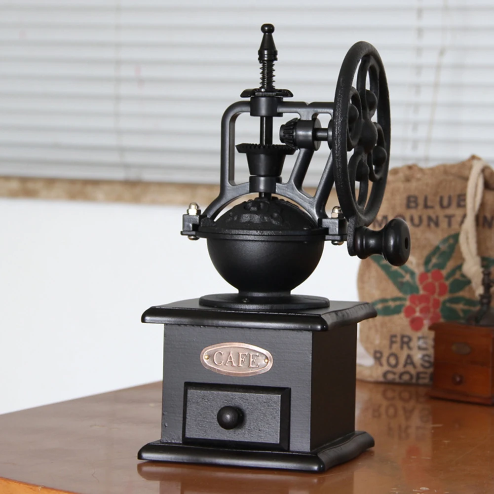 European Style classical Manual Coffee Grinder Vintage Style Wooden Coffee Bean Grinder Mill Roller Hand Crank Coffee Grinder
European Style classical Manual Coffee Grinder Vintage Style Wooden Coffee Bean Grinder Mill Roller Hand Crank Coffee Grinder