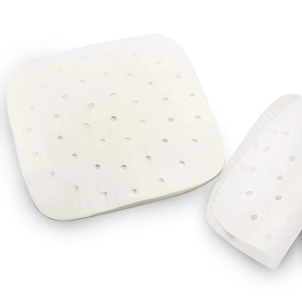 100Pcs Baking Oil Paper With Hole Air Fryer Square Baking Paper Bun Cake Paper Saucer Baking Accessories Baking Kitchen Tool
100Pcs Baking Oil Paper With Hole Air Fryer Square Baking Paper Bun Cake Paper Saucer Baking Accessories Baking Kitchen Tool