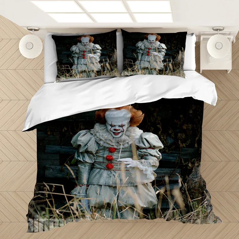 Stephen King's It 3D Bedding Set Duvet Covers Horror Movie Clown Series Comforter Bedding Sets Bedclothes Bed Linen(NO Sheet)
Stephen King's It 3D Bedding Set Duvet Covers Horror Movie Clown Series Comforter Bedding Sets Bedclothes Bed Linen(NO Sheet)