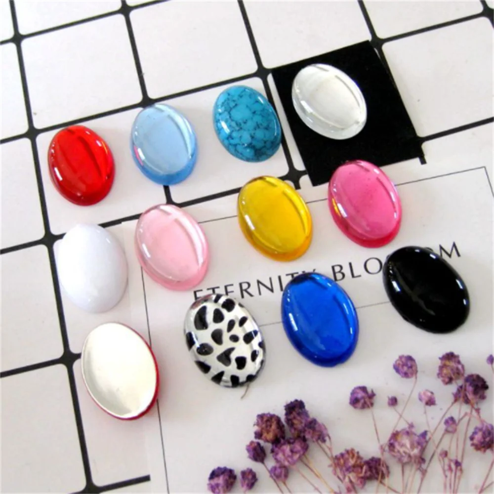 Julie Wang 10PCS Bulk Acrylic Oval Faux Gemstone Cabochon Transparent Cameo Flat Back Glossy Dome Time Gem Jewelry Craft 25*18mm
Julie Wang 10PCS Bulk Acrylic Oval Faux Gemstone Cabochon Transparent Cameo Flat Back Glossy Dome Time Gem Jewelry Craft 25*18mm